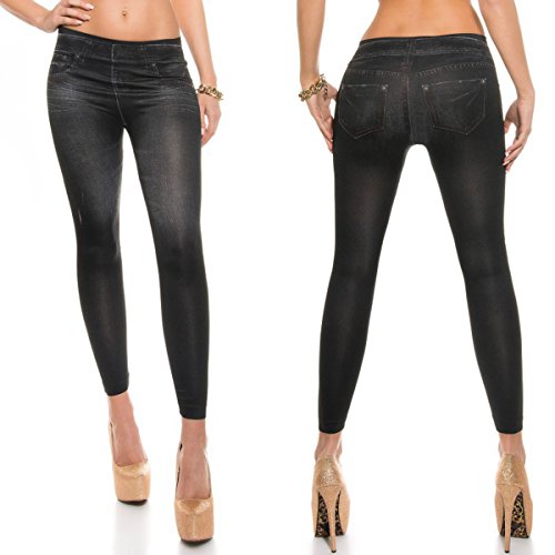 Women Fashion Skinny Jeans Denim Printed Full Length Leggings - Shop Lev