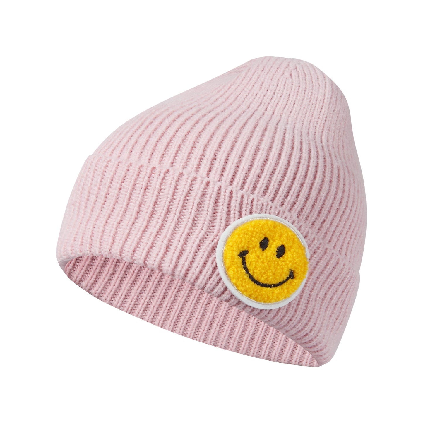 Casual Pastel Tones Yellow Smile Happy Face Beanie