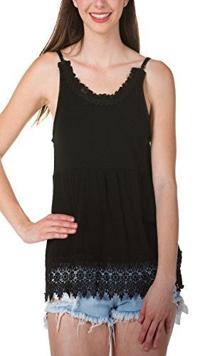 Women's Modal Lace Swing Camisole with adjustable straps - Shop Lev