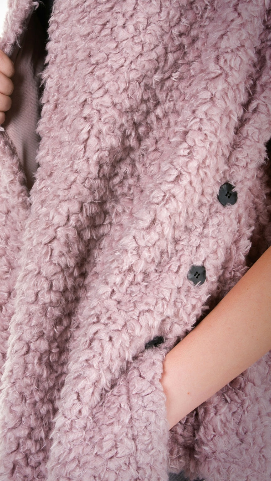 Shaggy Fur Convertible Vest and Shawl - Shop Lev