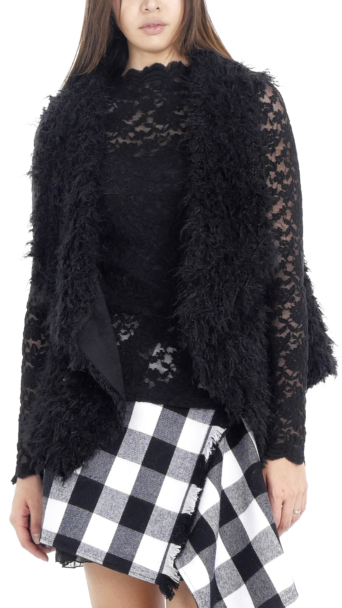 Women's Faux Fur and Synthetic Swede Short Vest - Shop Lev