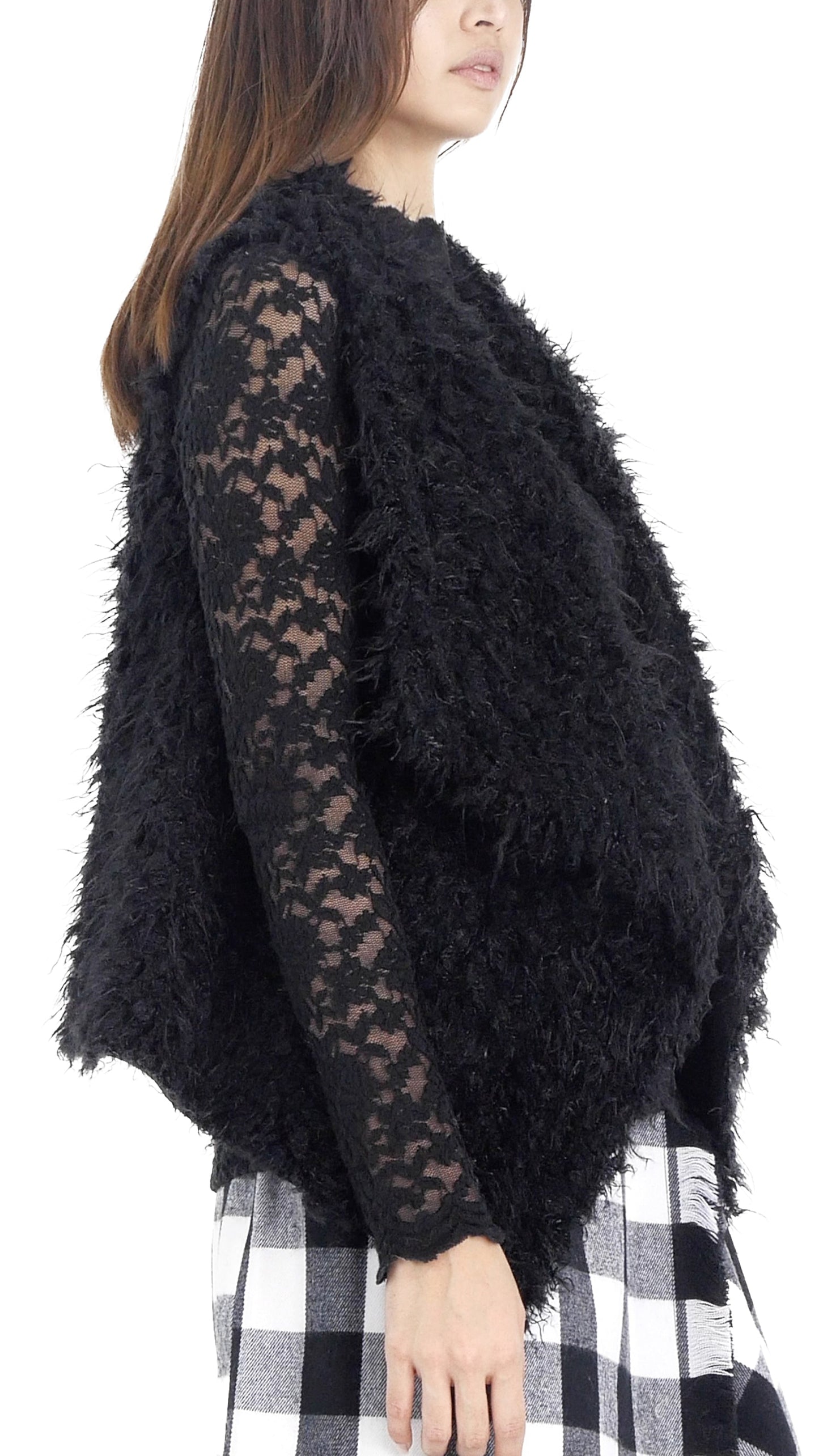 Women's Faux Fur and Synthetic Swede Short Vest - Shop Lev