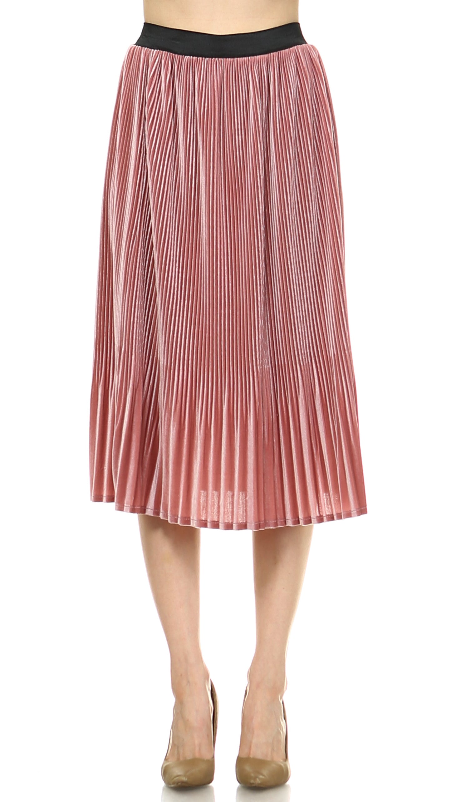 Women's Velvet Pleated Skirt - Shop Lev
