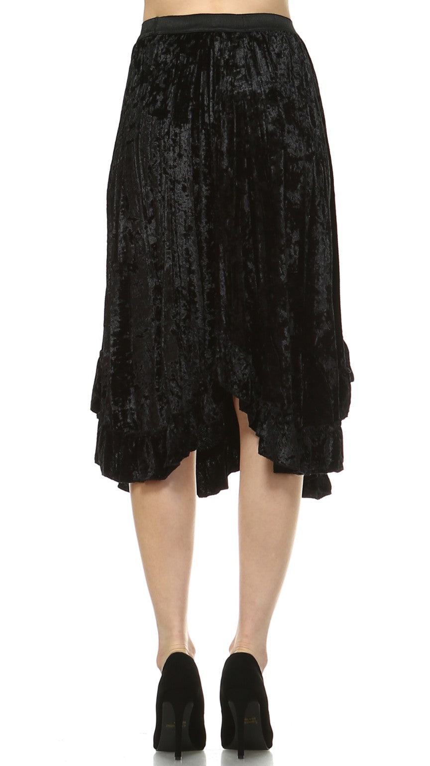 Women's Velvet Swing Skirt - Shop Lev