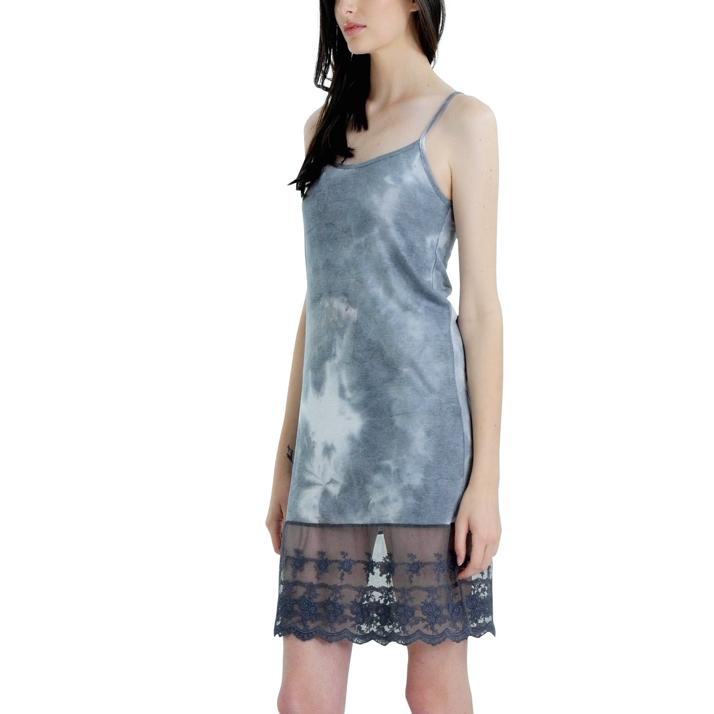Women Tie dye lace camisole full slip extender - Shop Lev