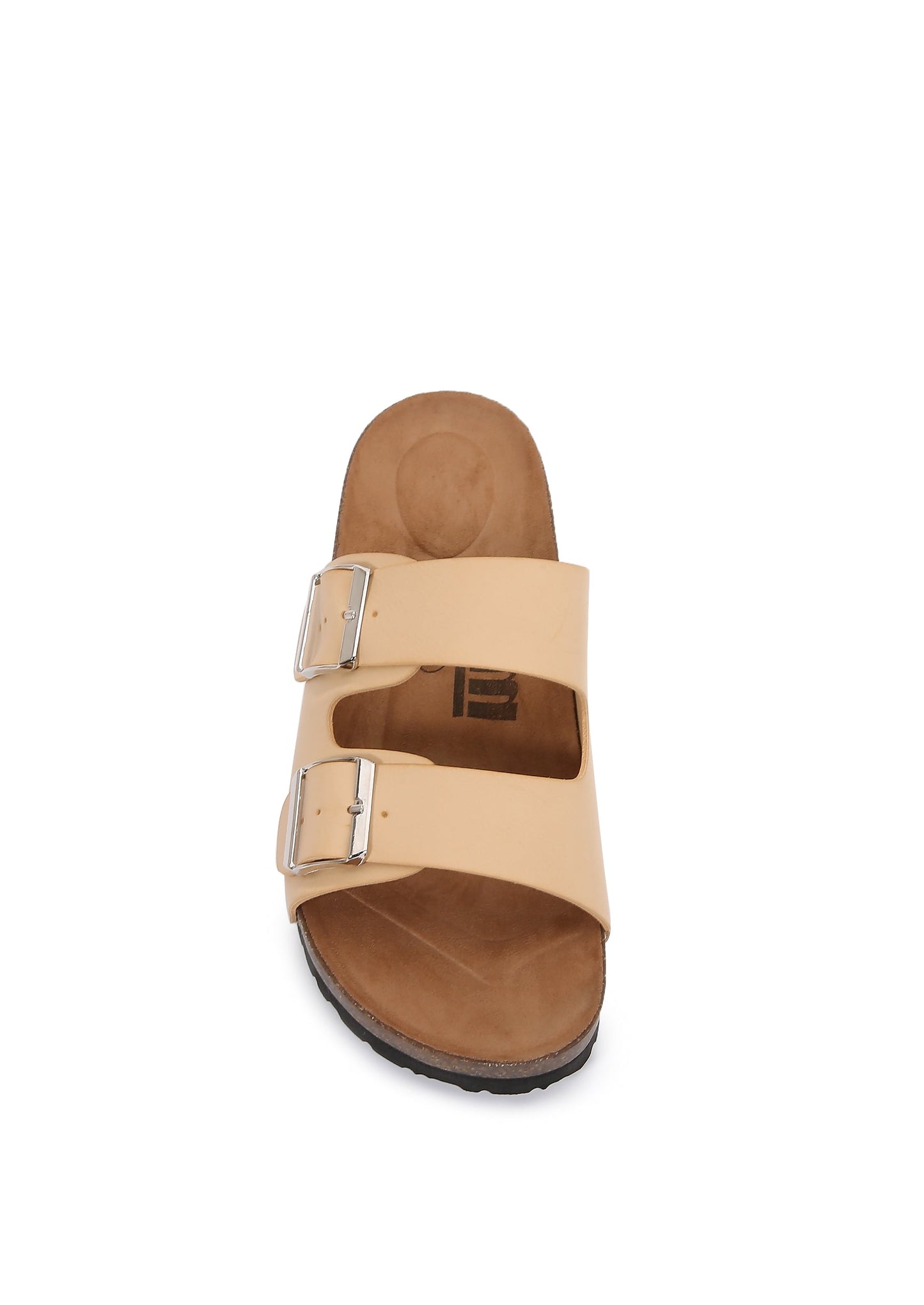 Women Double Banded Hook and Loop Slider Sandals
