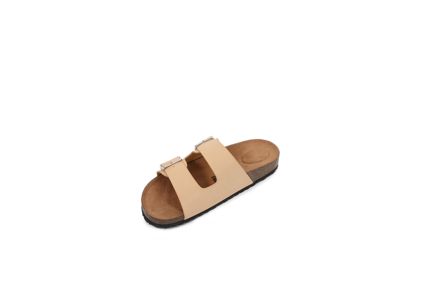 Women Double Banded Hook and Loop Slider Sandals
