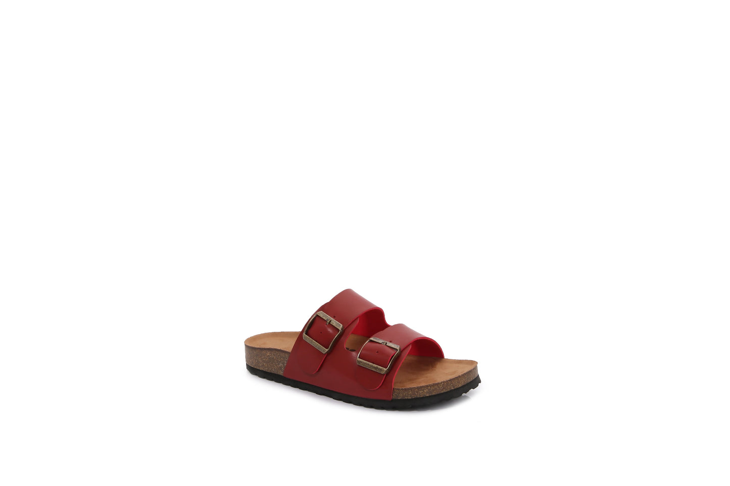 Women Double Banded Hook and Loop Slider Sandals