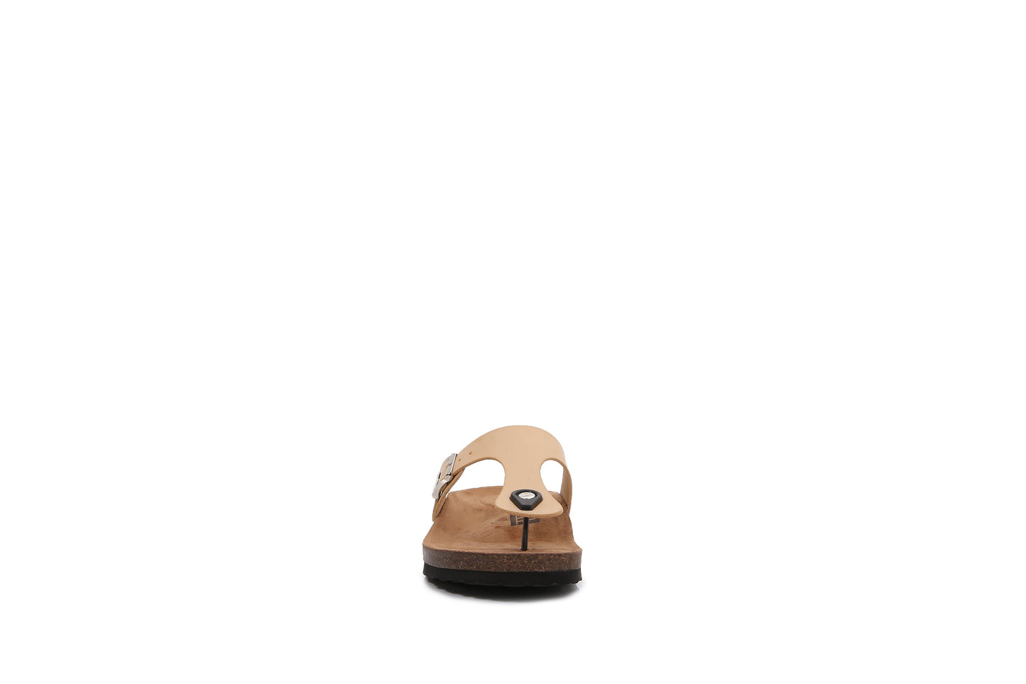 Women PU Hook and Loop Flip Flops Slider Sandals