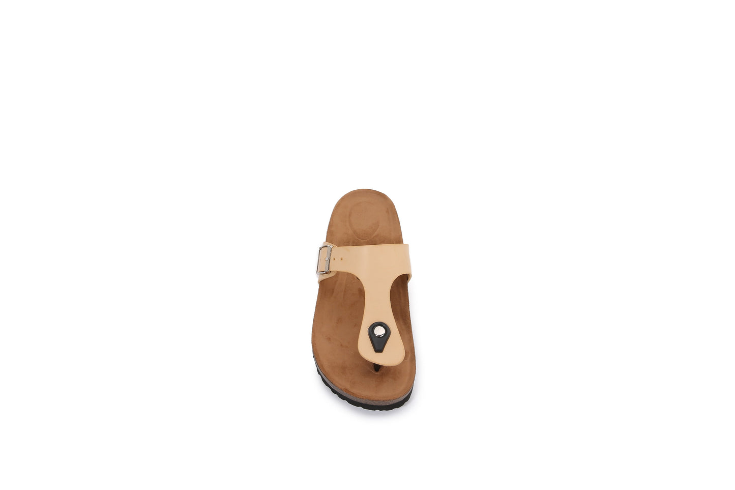Women PU Hook and Loop Flip Flops Slider Sandals