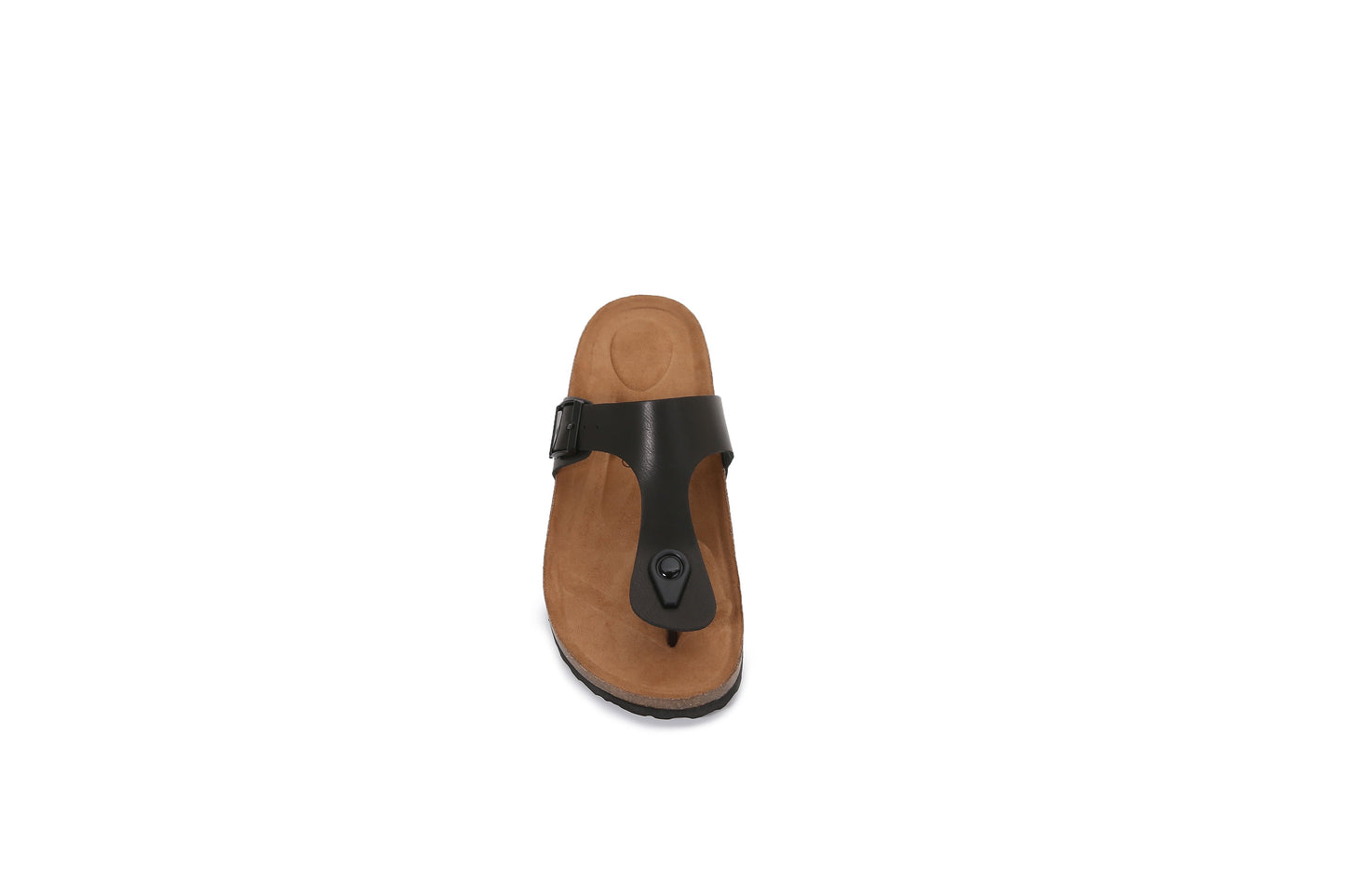 Women PU Hook and Loop Flip Flops Slider Sandals