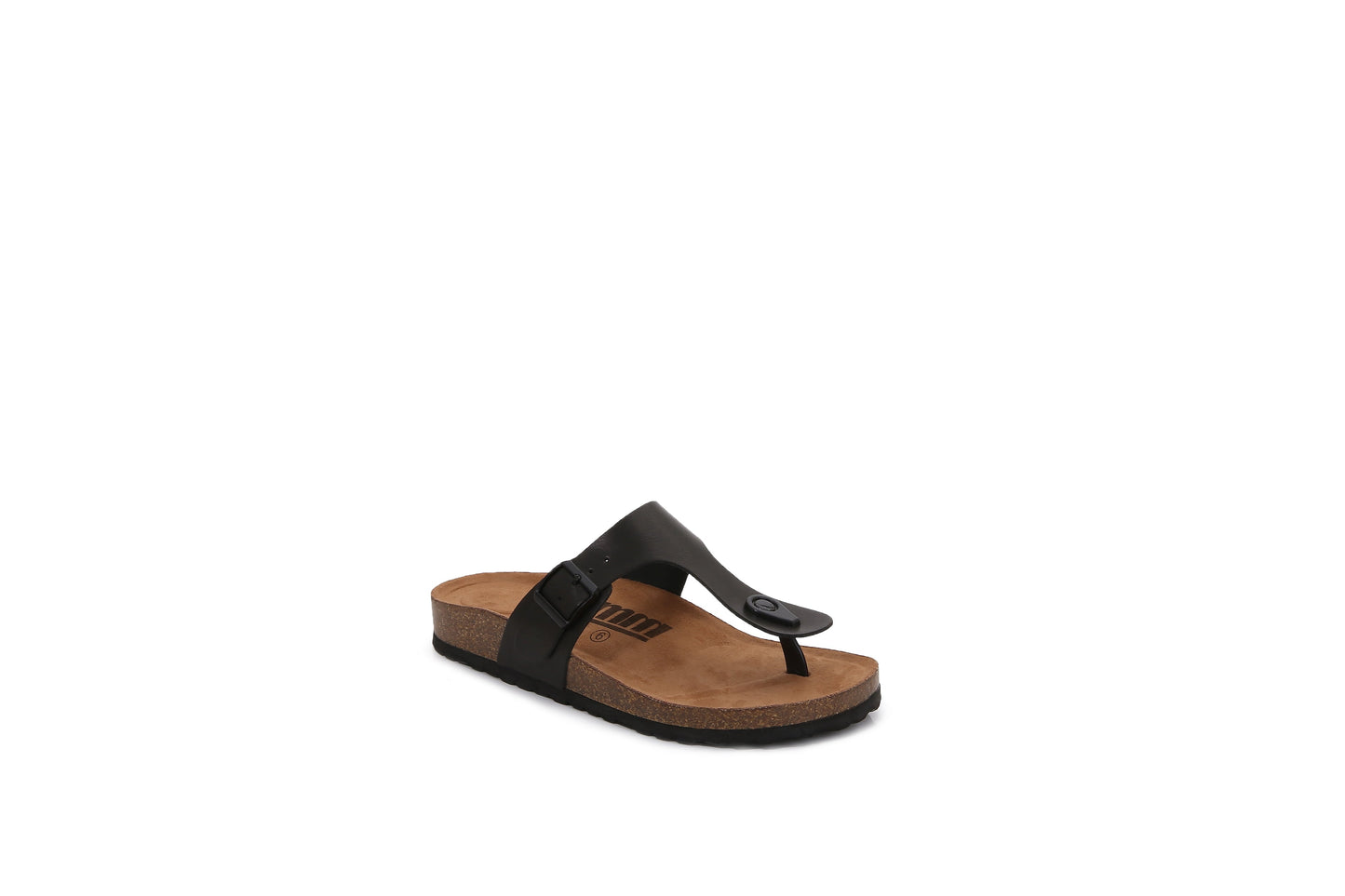 Women PU Hook and Loop Flip Flops Slider Sandals