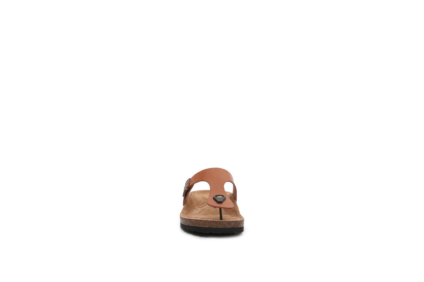 Women PU Hook and Loop Flip Flops Slider Sandals
