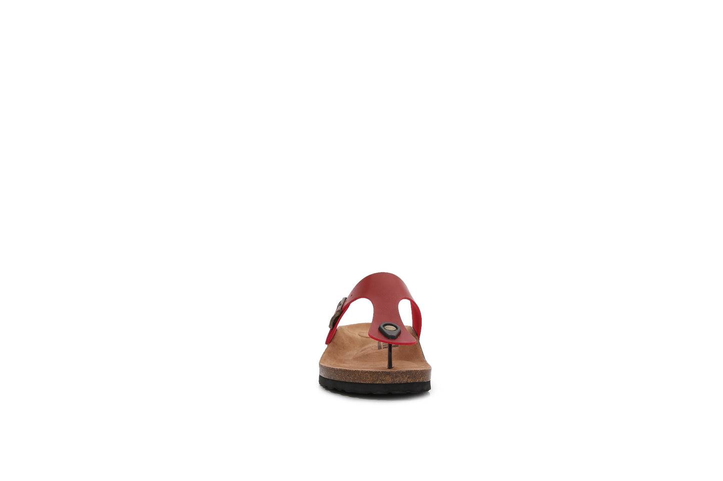 Women PU Hook and Loop Flip Flops Slider Sandals