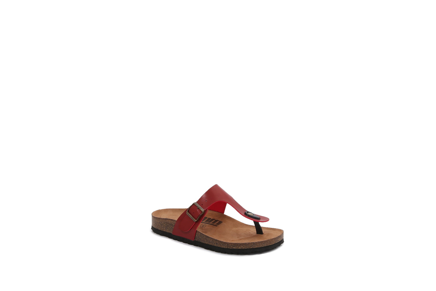 Women PU Hook and Loop Flip Flops Slider Sandals