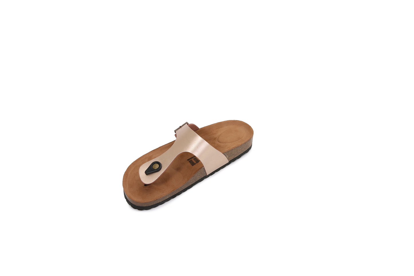 Women PU Hook and Loop Flip Flops Slider Sandals