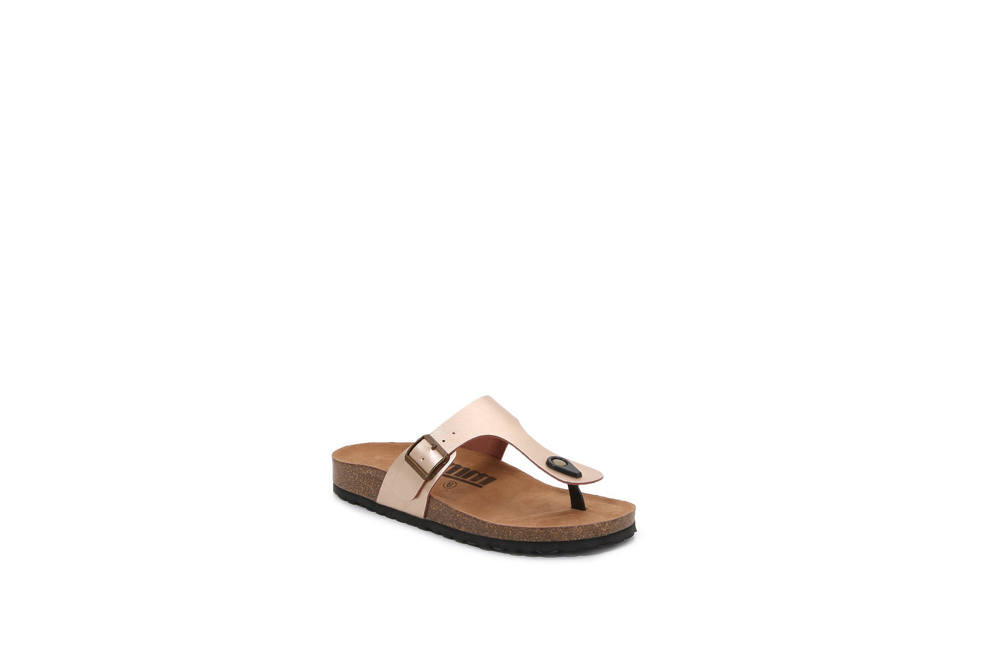 Women PU Hook and Loop Flip Flops Slider Sandals