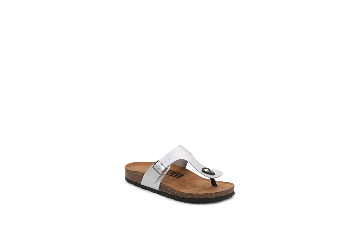 Women PU Hook and Loop Flip Flops Slider Sandals