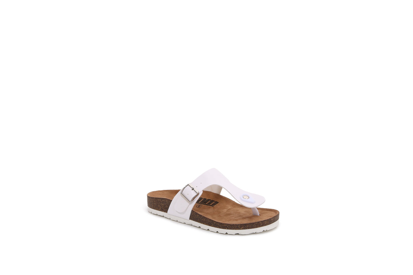 Women PU Hook and Loop Flip Flops Slider Sandals