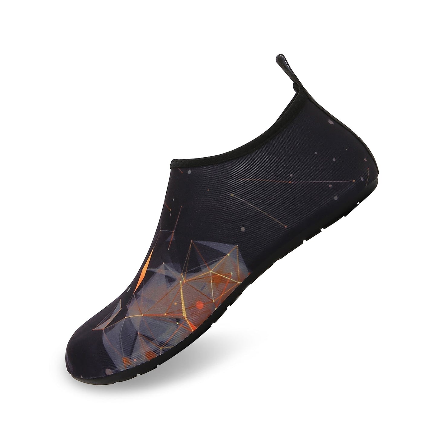 Men and Women a Slip On Barefoot Quick-Dry Beach Aqua Yoga Water Shoes (Prism/Black)