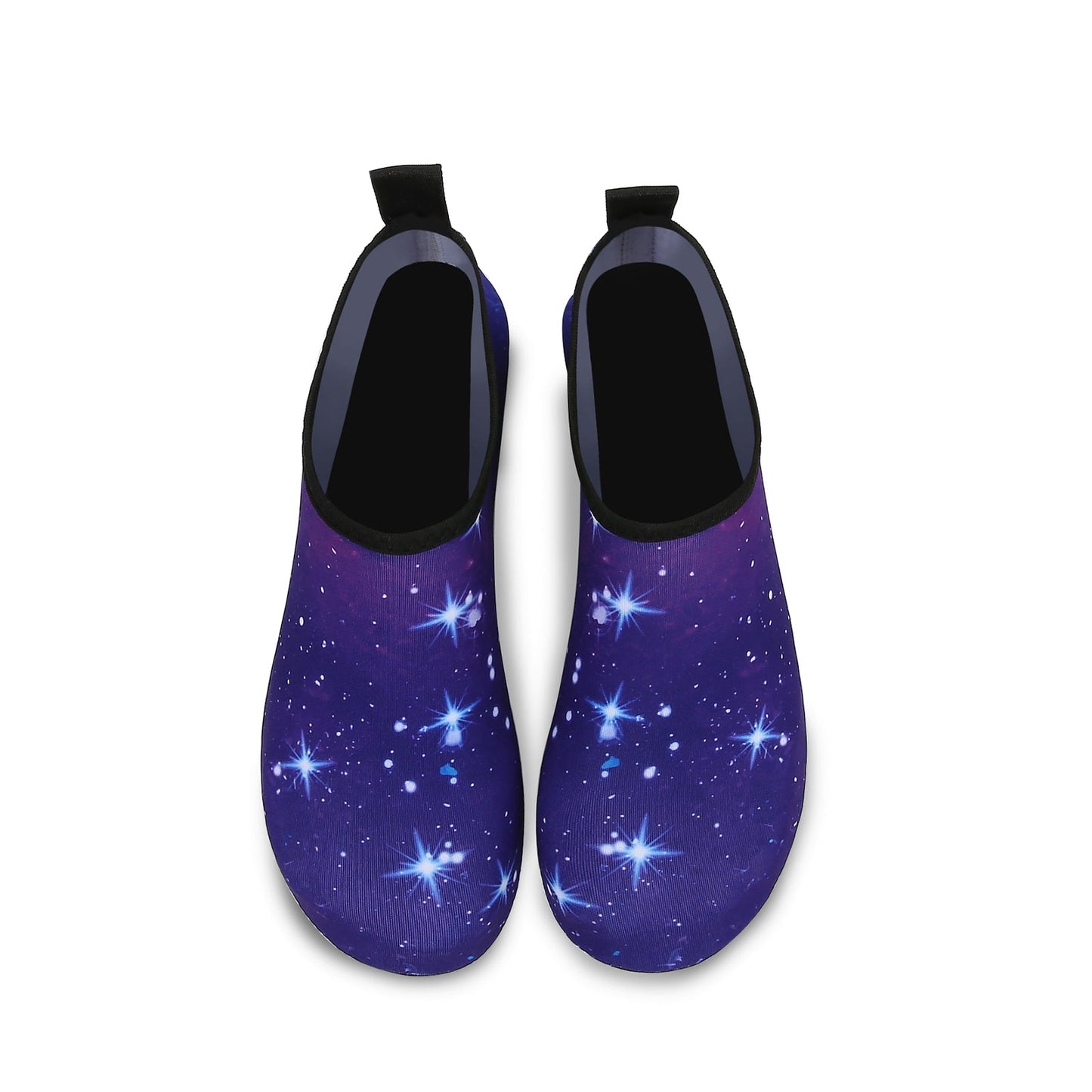 Men and Women a Slip On Barefoot Quick-Dry Beach Aqua Yoga Water Shoes (Stardust/Navy)
