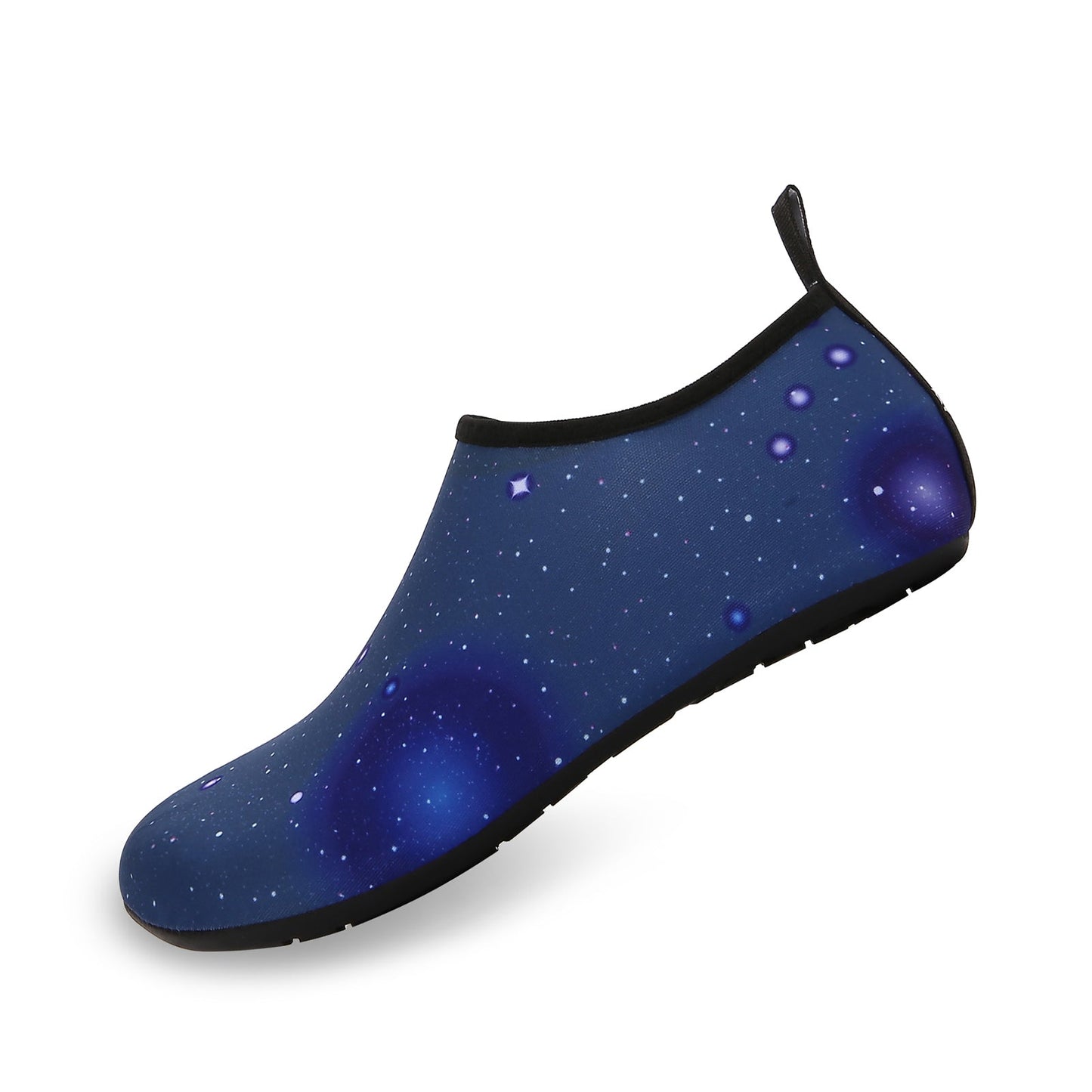 Men and Women a Slip On Barefoot Quick-Dry Beach Aqua Yoga Water Shoes (Space/Black)