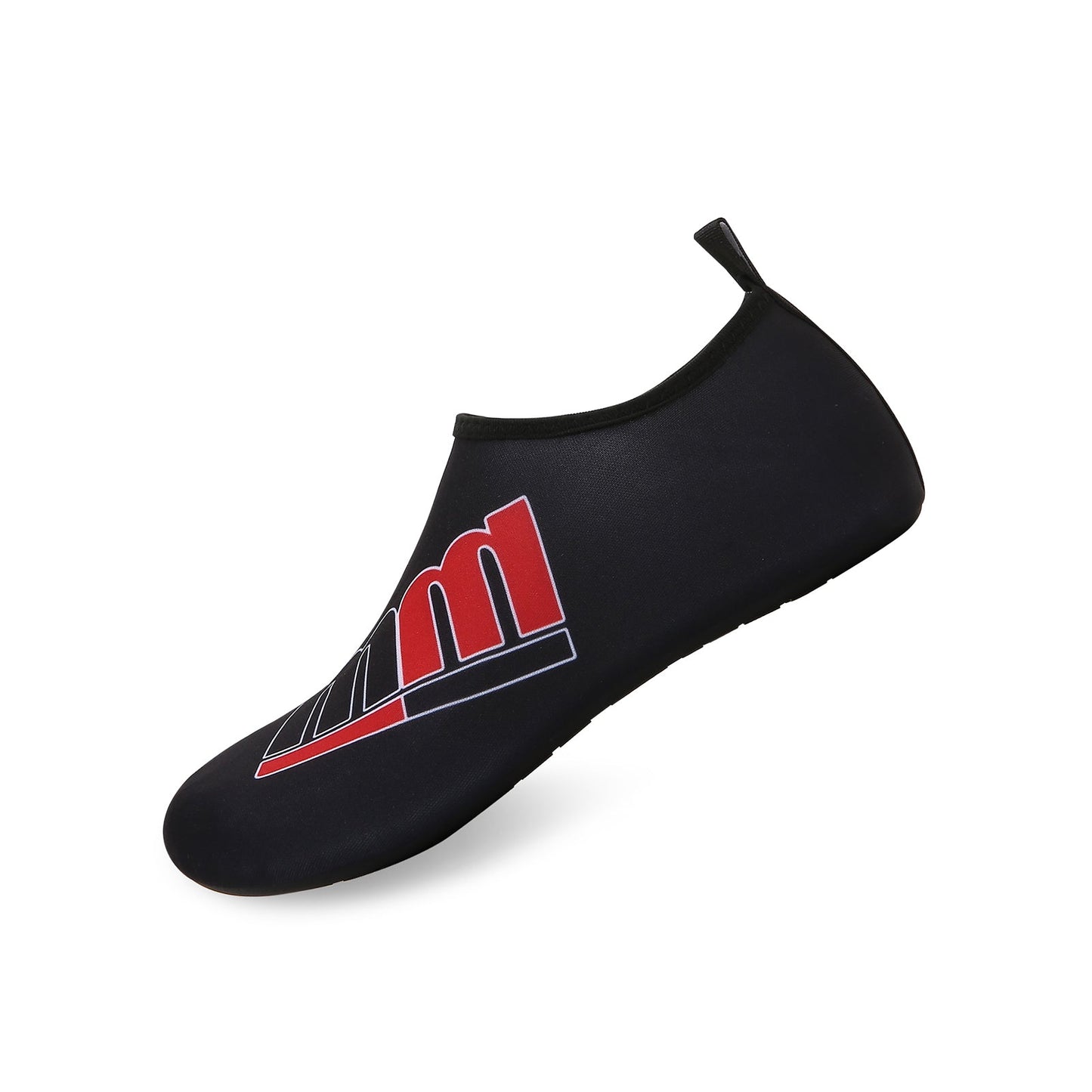 Men and Women a Slip On Barefoot Quick-Dry Beach Aqua Yoga Water Shoes (MM/Black)