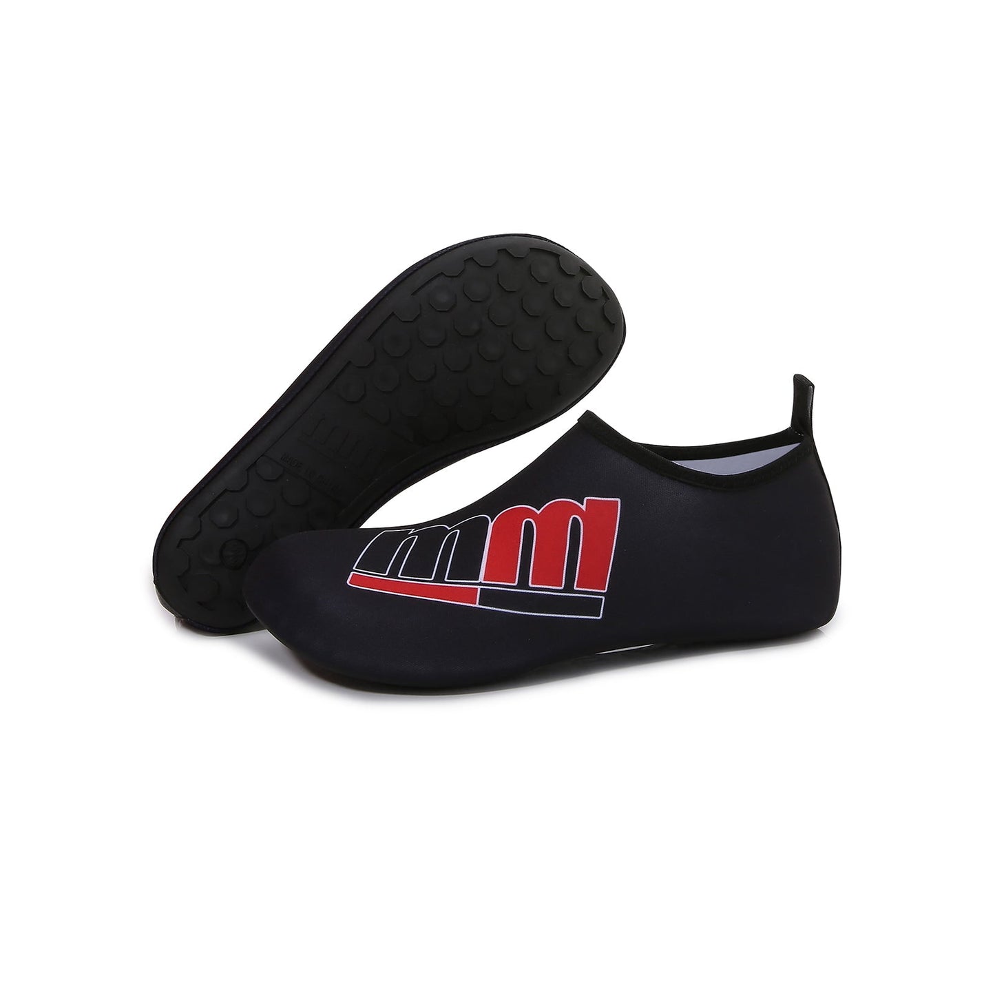 Men and Women a Slip On Barefoot Quick-Dry Beach Aqua Yoga Water Shoes (MM/Black)
