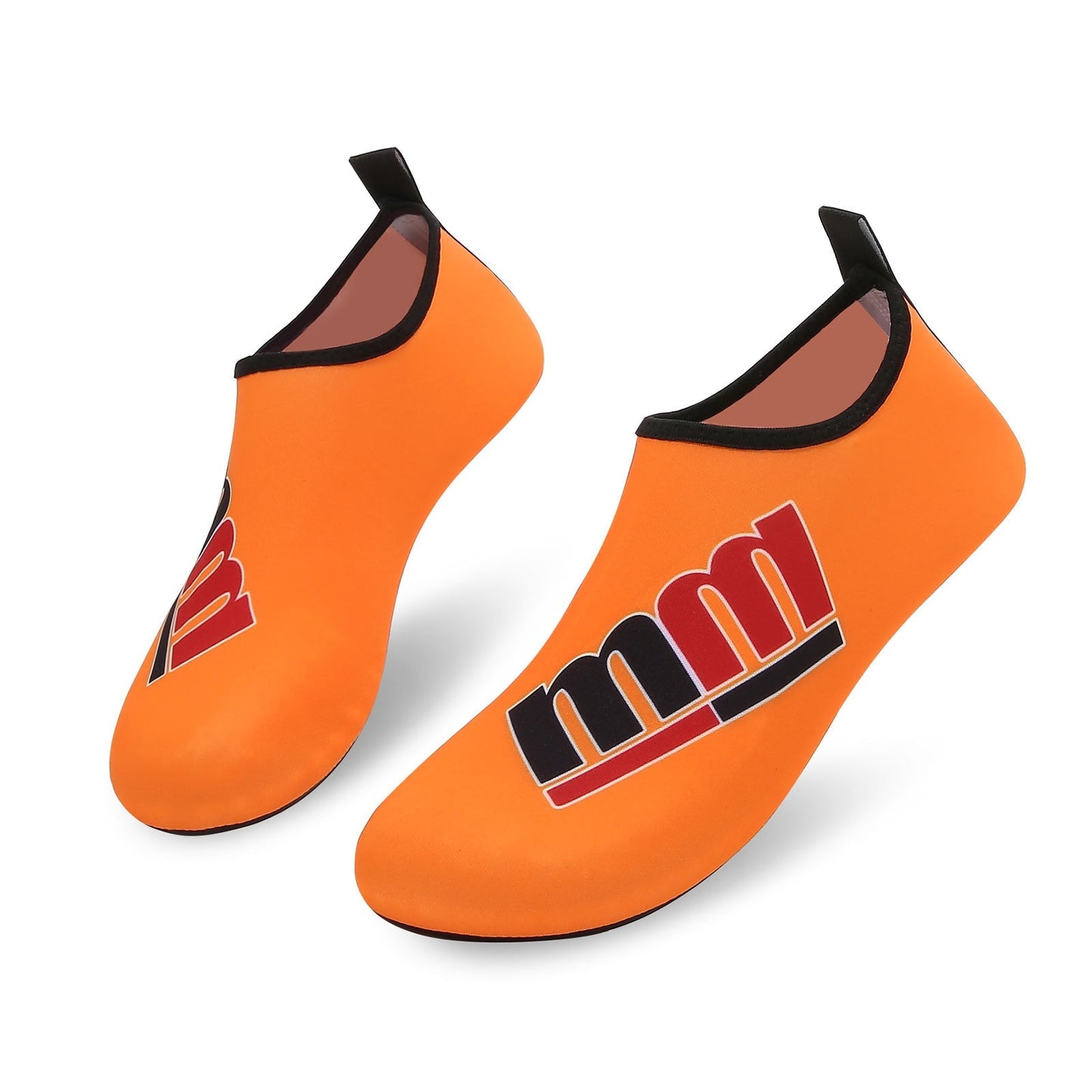 Men and Women a Slip On Barefoot Quick-Dry Beach Aqua Yoga Water Shoes (MM/Orange)