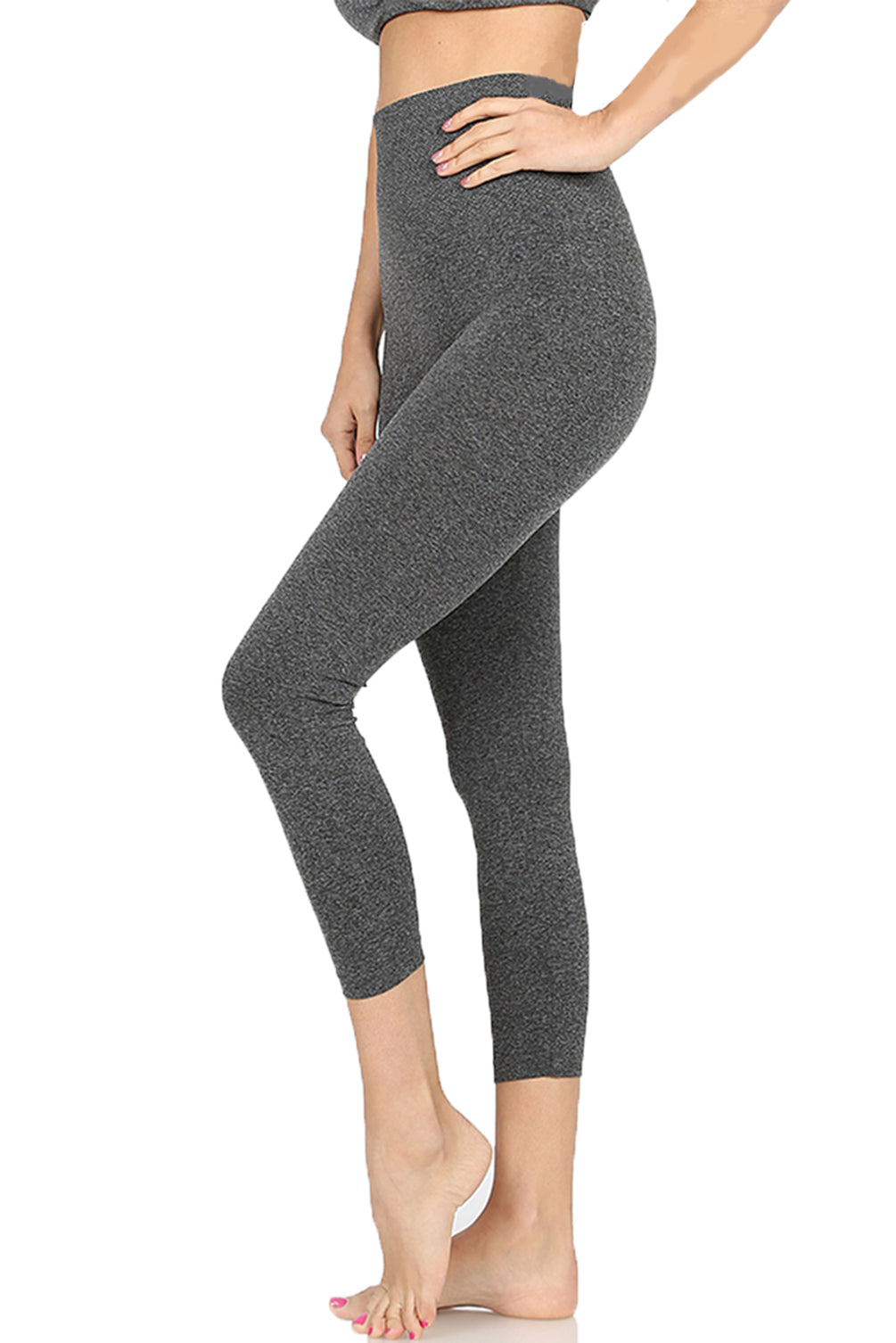 Women Tummy Control High Waist Fitness Workout Running Bike Shorts Yoga Short or Cropped Legging