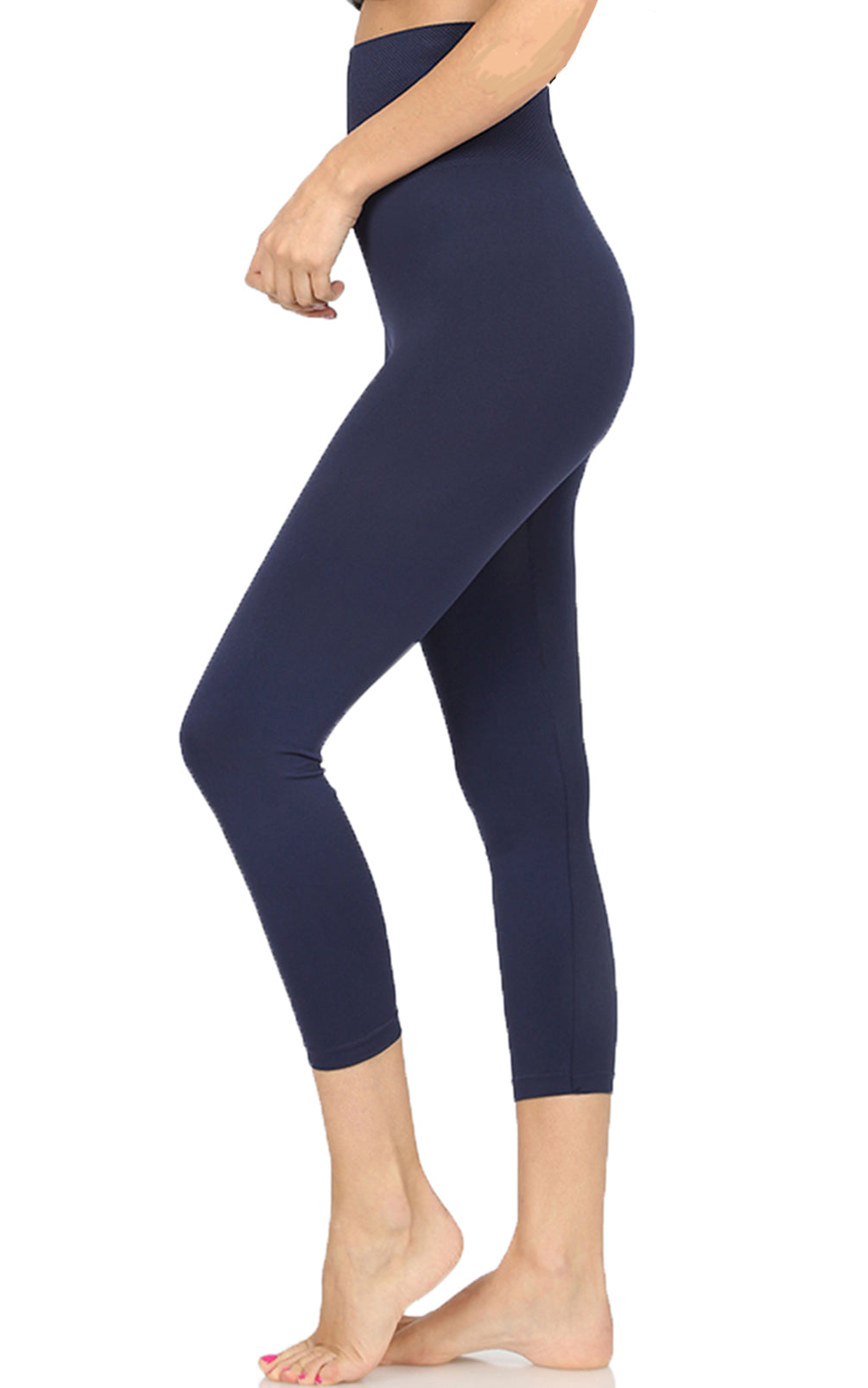 Women Tummy Control High Waist Fitness Workout Running Bike Shorts Yoga Short or Cropped Legging