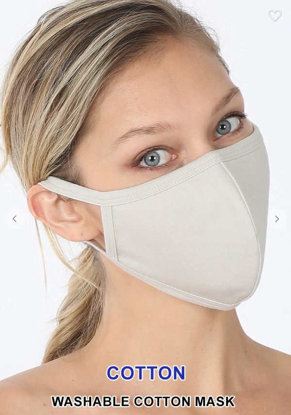 Various 6 Pack 3D Shape Washable Cotton Fashion Mask