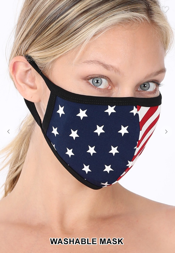 Various 6 Pack 3D Shape Washable Cotton Fashion Mask
