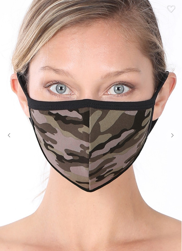 Various 6 Pack 3D Shape Washable Cotton Fashion Mask