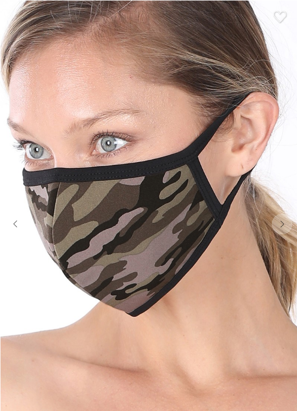 Various 6 Pack 3D Shape Washable Cotton Fashion Mask