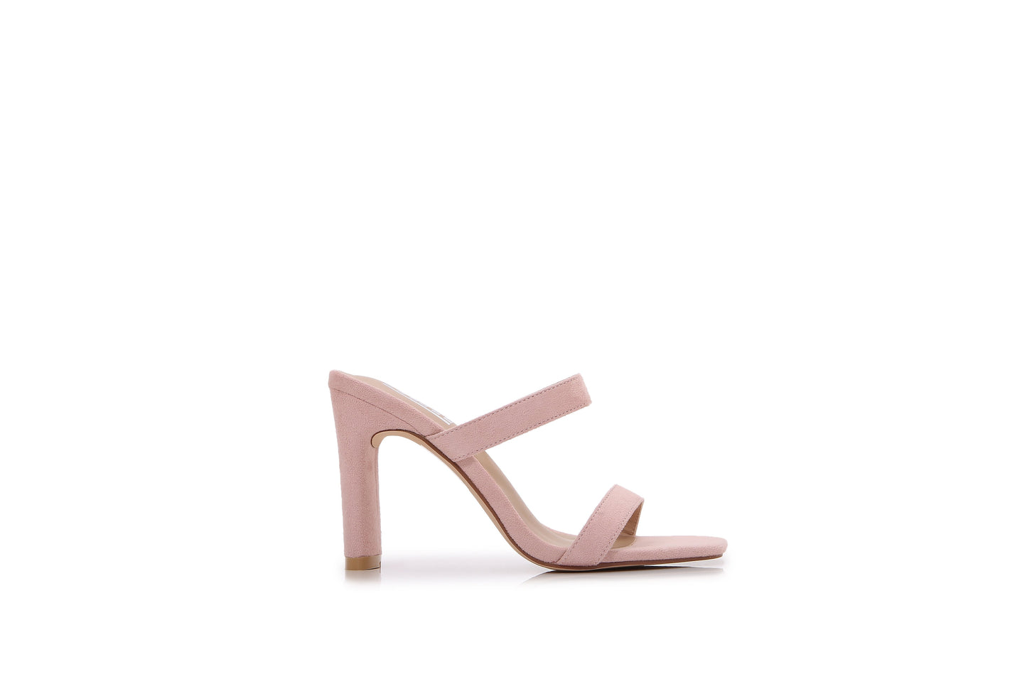 Women Multi Style Single and double Strap High Chunky Heeled Sandals (Double Solid Black)