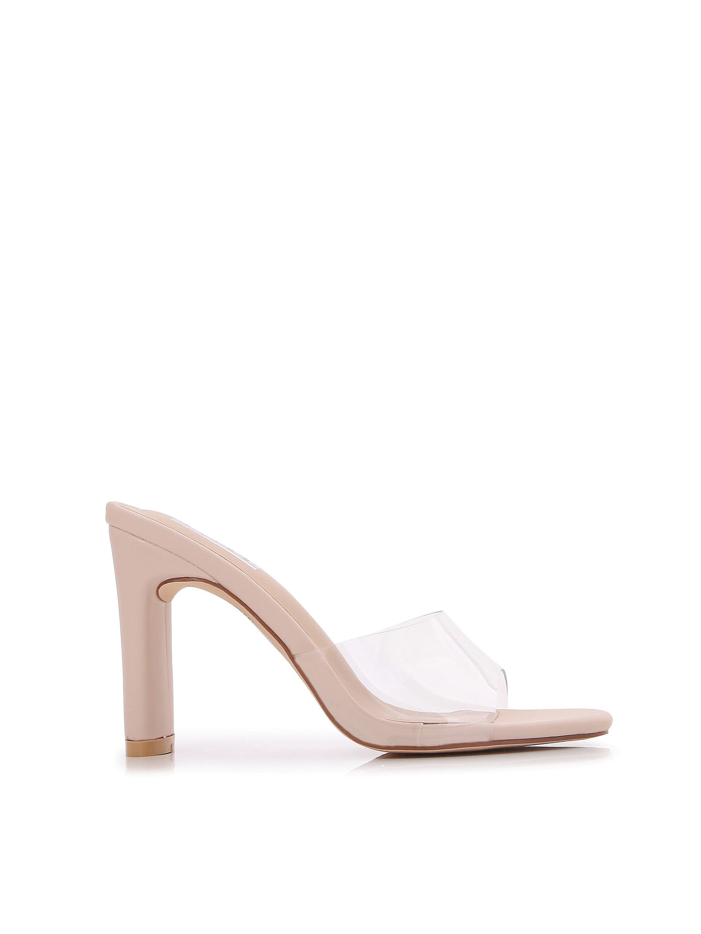 Transparent Open Toe High Chunky Heeled Sandals