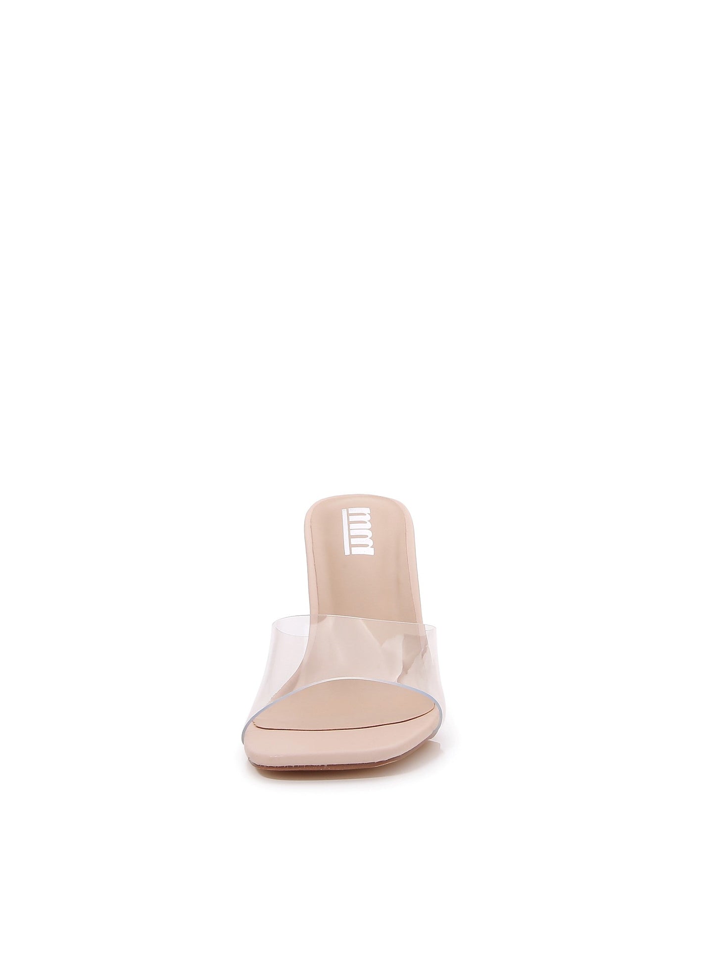 Transparent Open Toe High Chunky Heeled Sandals