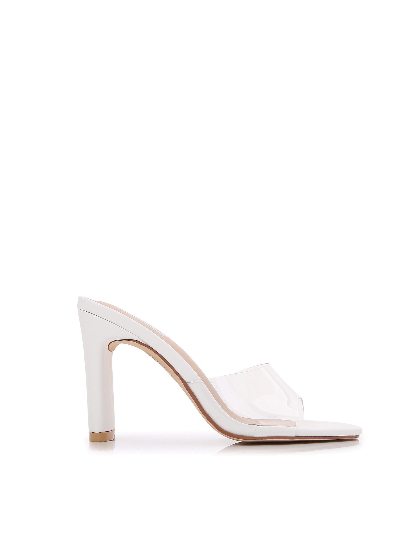 Transparent Open Toe High Chunky Heeled Sandals