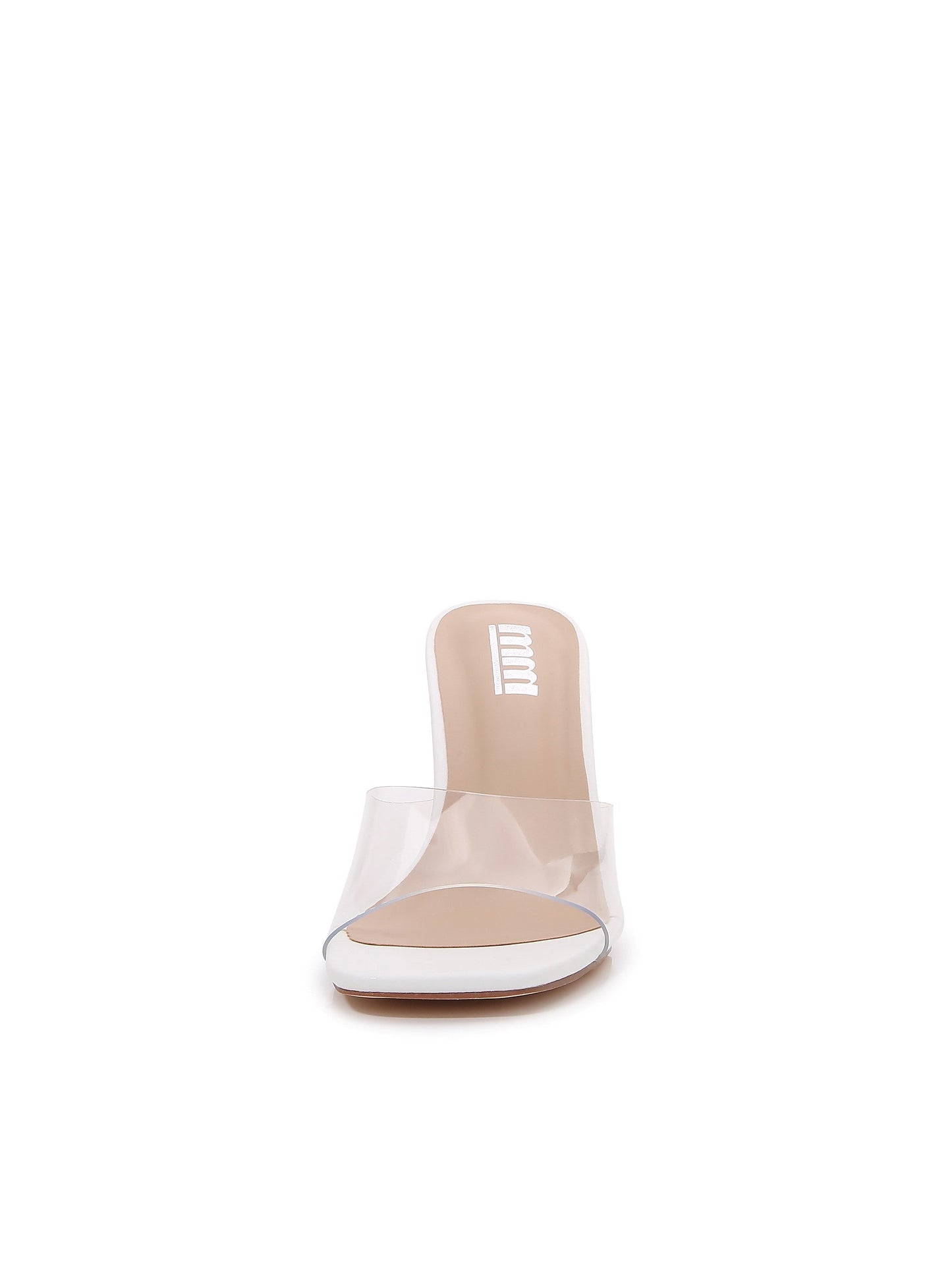 Transparent Open Toe High Chunky Heeled Sandals