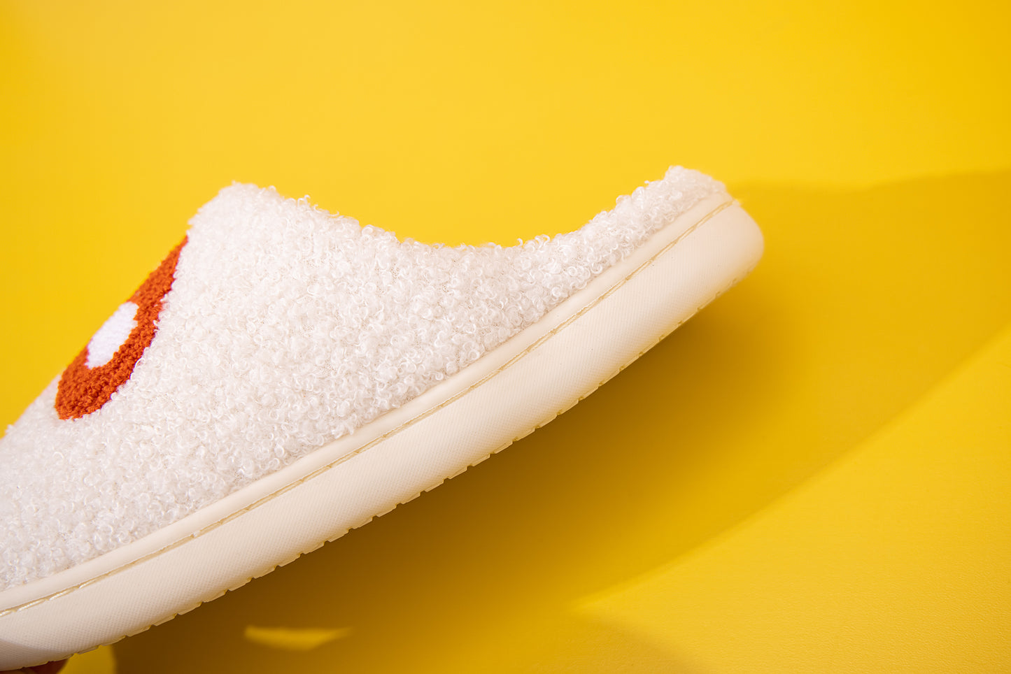 Mushroom Illustrated Comfort Cozy Plush Fluffy Fur Slip On Cushion Slippers