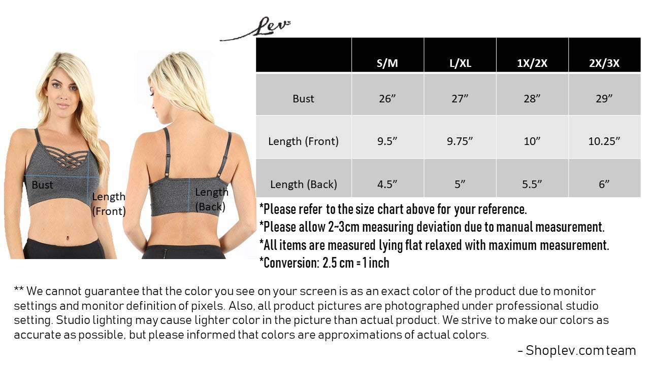 Sexy Cross Straps Seamless Crop Camisole Style Sports Bra with V