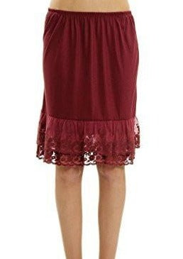Women's Knit Double Laced Half Slip/Skirt Extender - Shop Lev