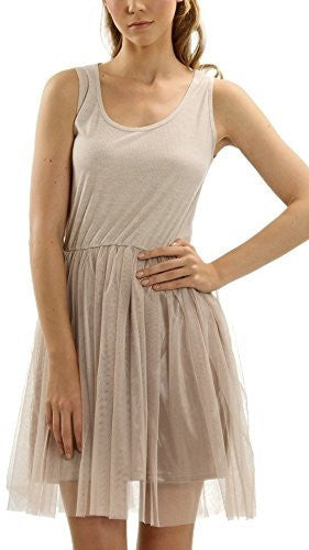 Melody Ribbed Knit Tank Slip Dress with Tutu - Shop Lev