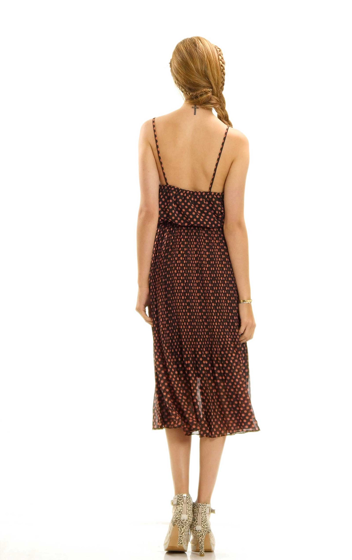 Chiffon Polka Dot Dress - Shop Lev