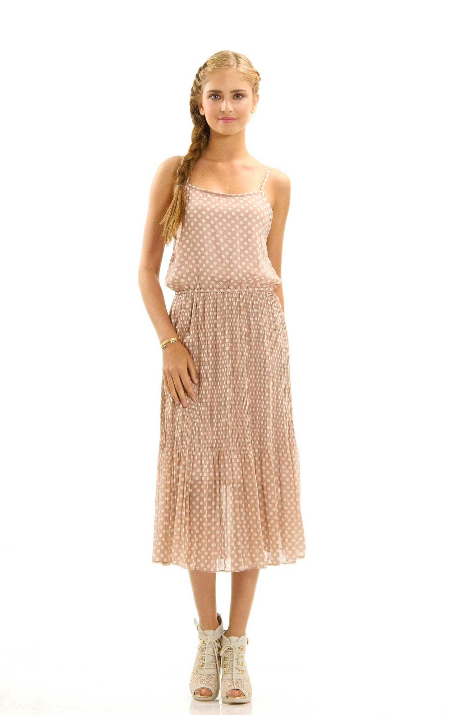 Chiffon Polka Dot Dress - Shop Lev