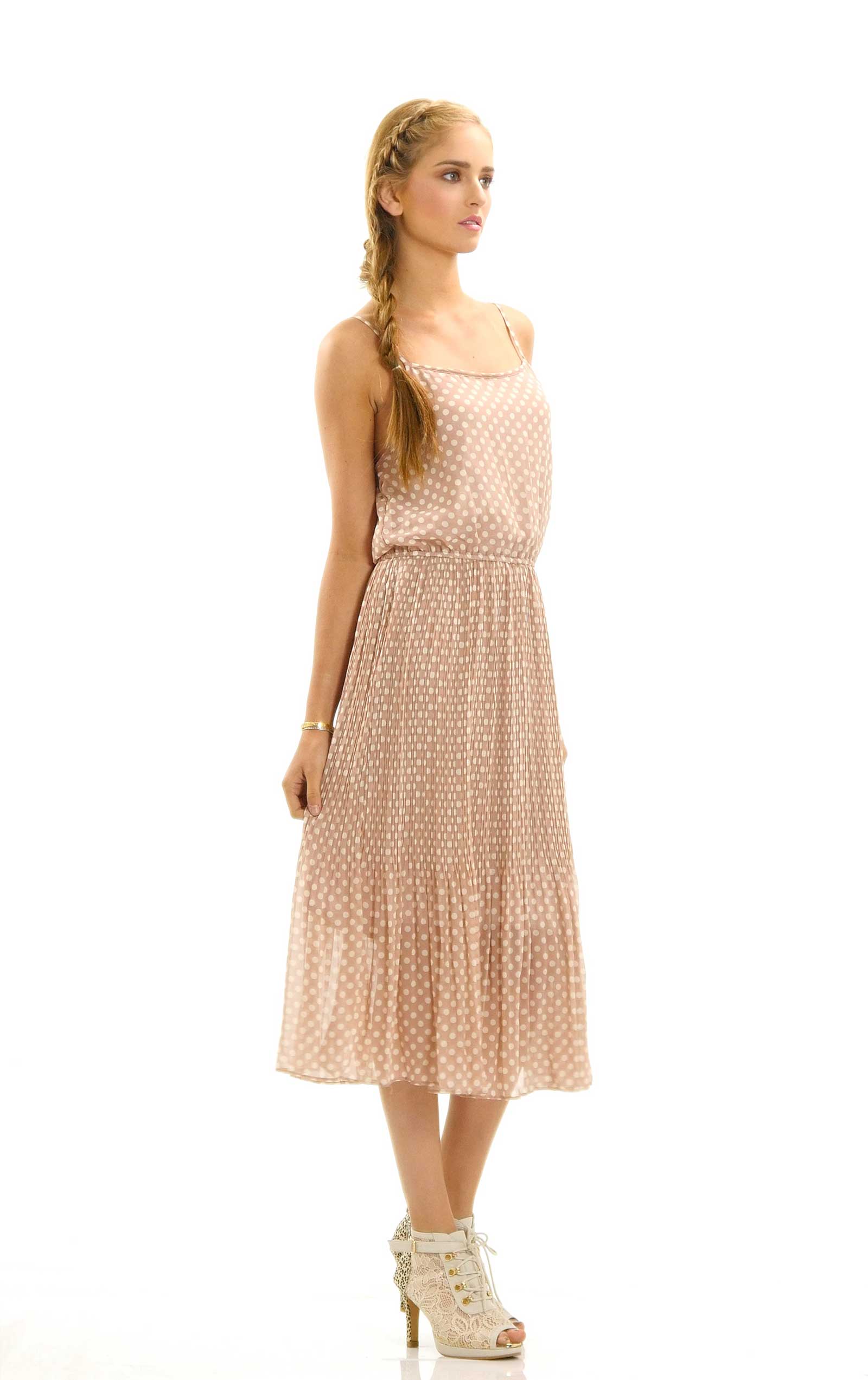 Chiffon Polka Dot Dress - Shop Lev