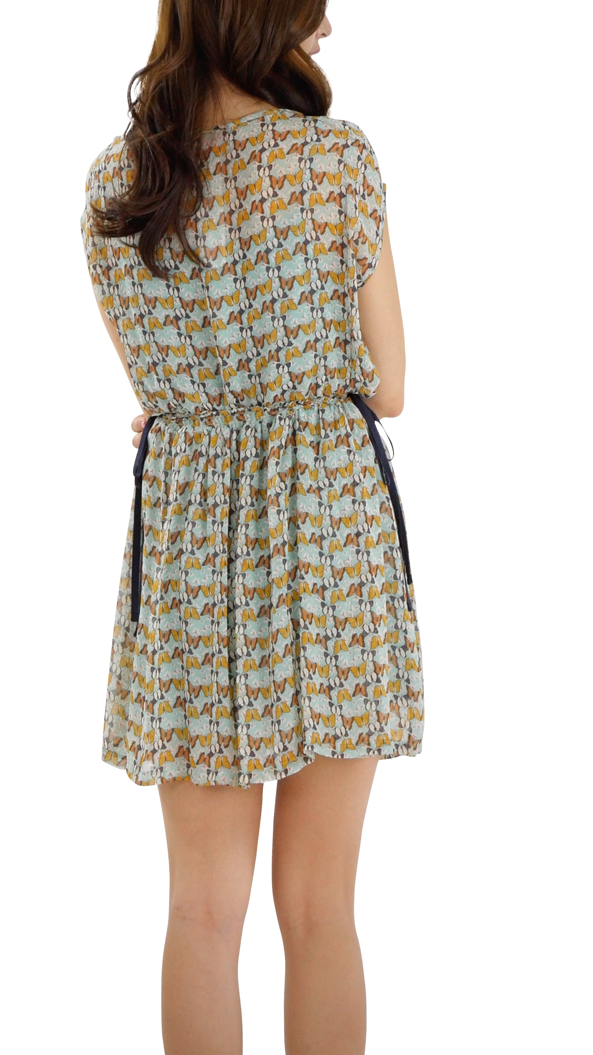 Butterfly Printed Mini Dress - Shop Lev
