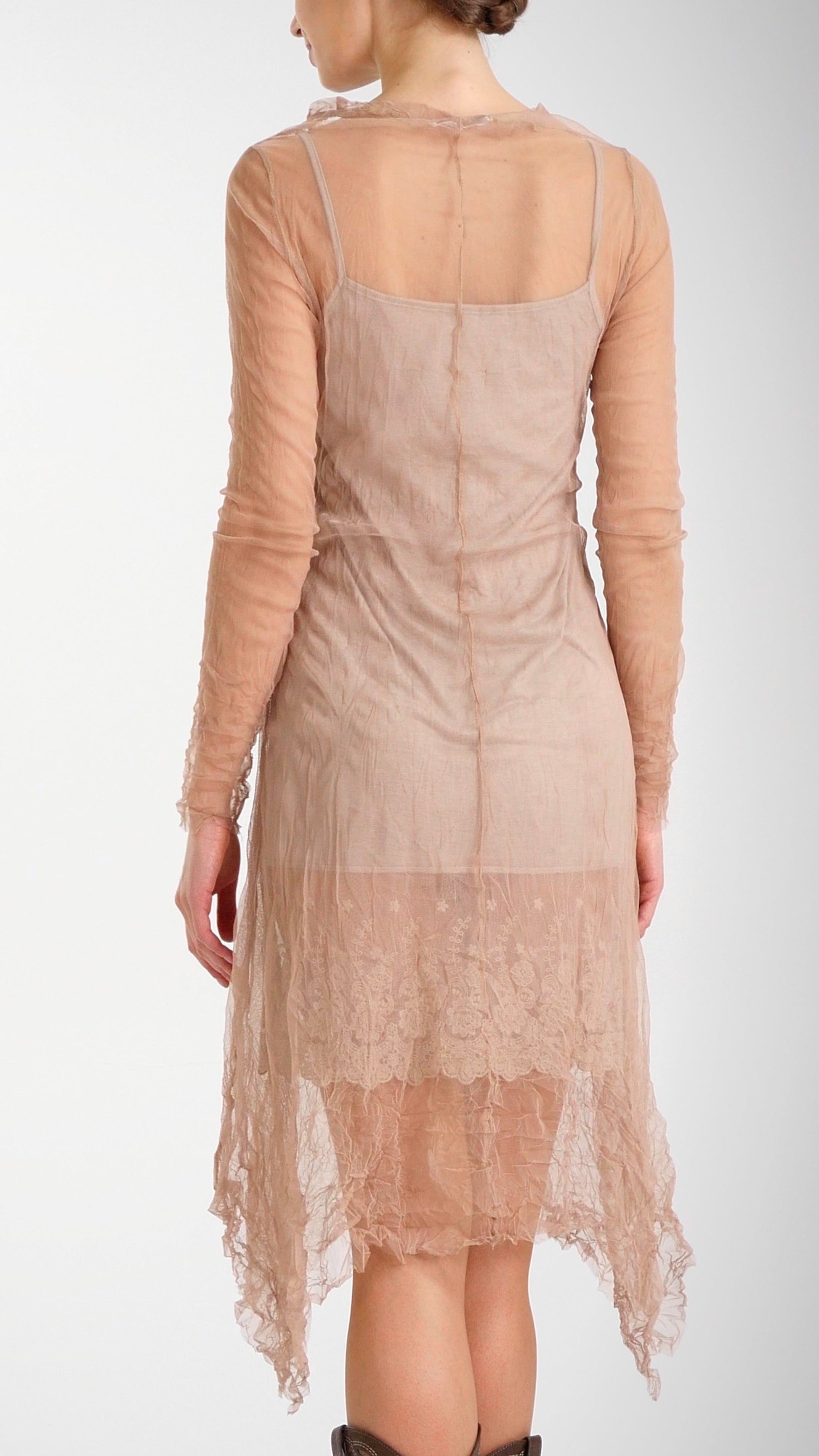 Mesh Long Sleeve Dress/Slip - Shop Lev