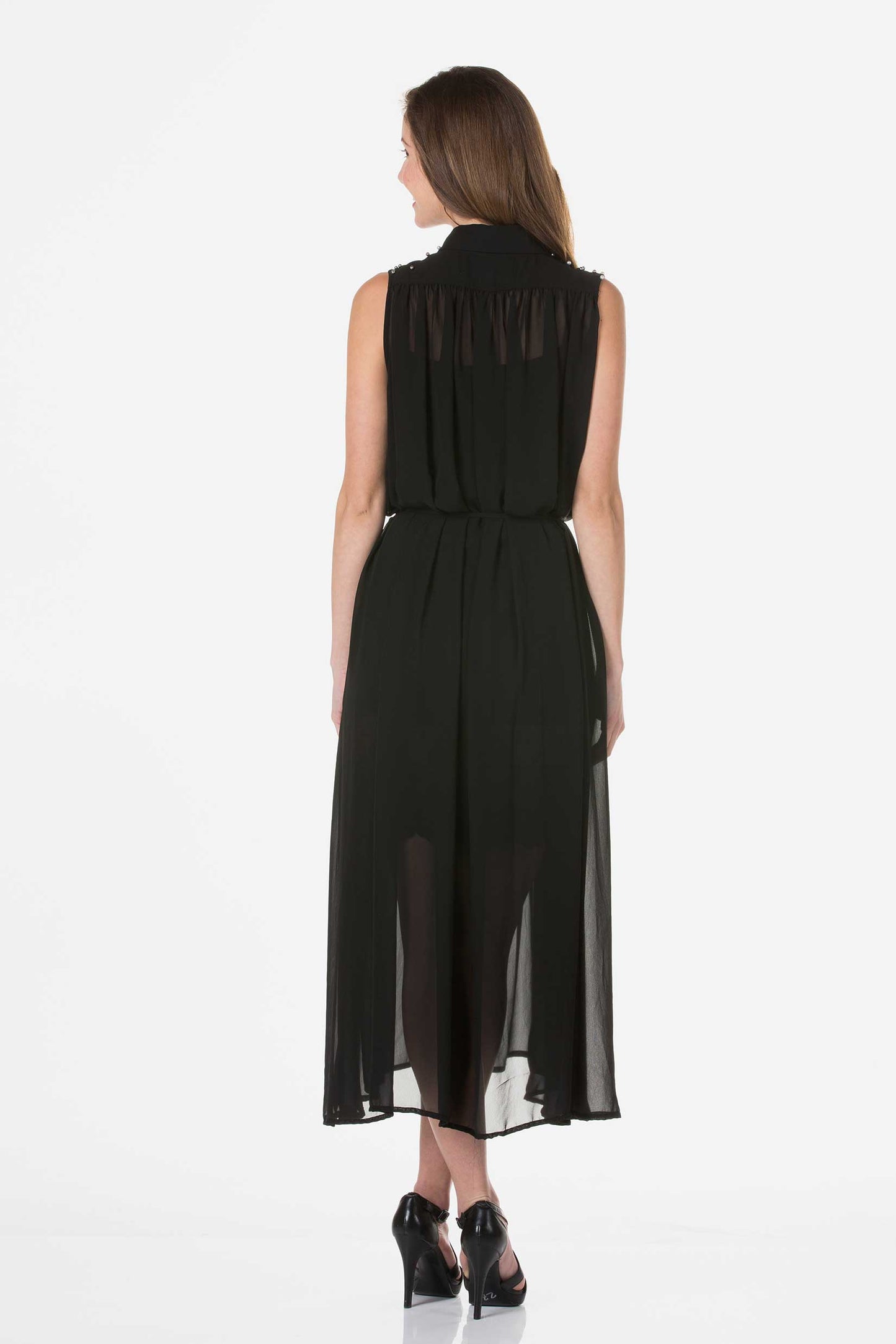 Button Downed Maxi Dress - Shop Lev